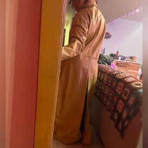 Vintage 60s Super-Visor Floor Length Leather Coat